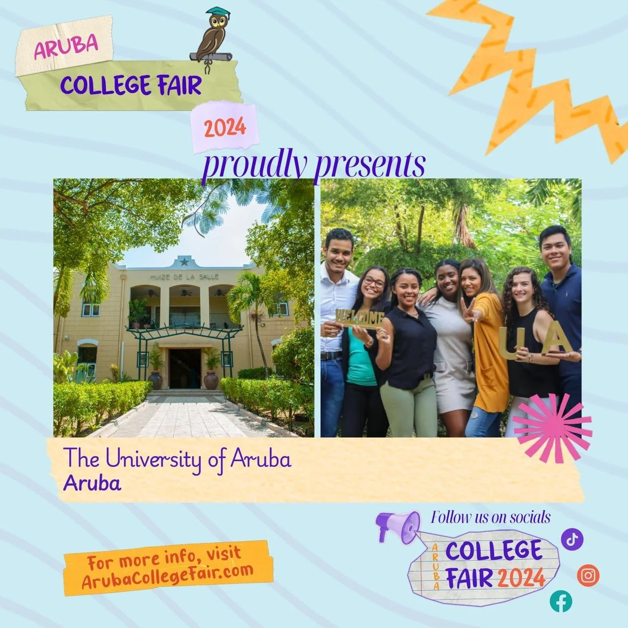 🎓 Thinking of studying locally? Meet the University of Aruba! 🌍 There can be many benefits in continuing your studies locally. We are excited to help you explore these options! ✨ UA also offers a pre-academic program for those seeking a GAP year or