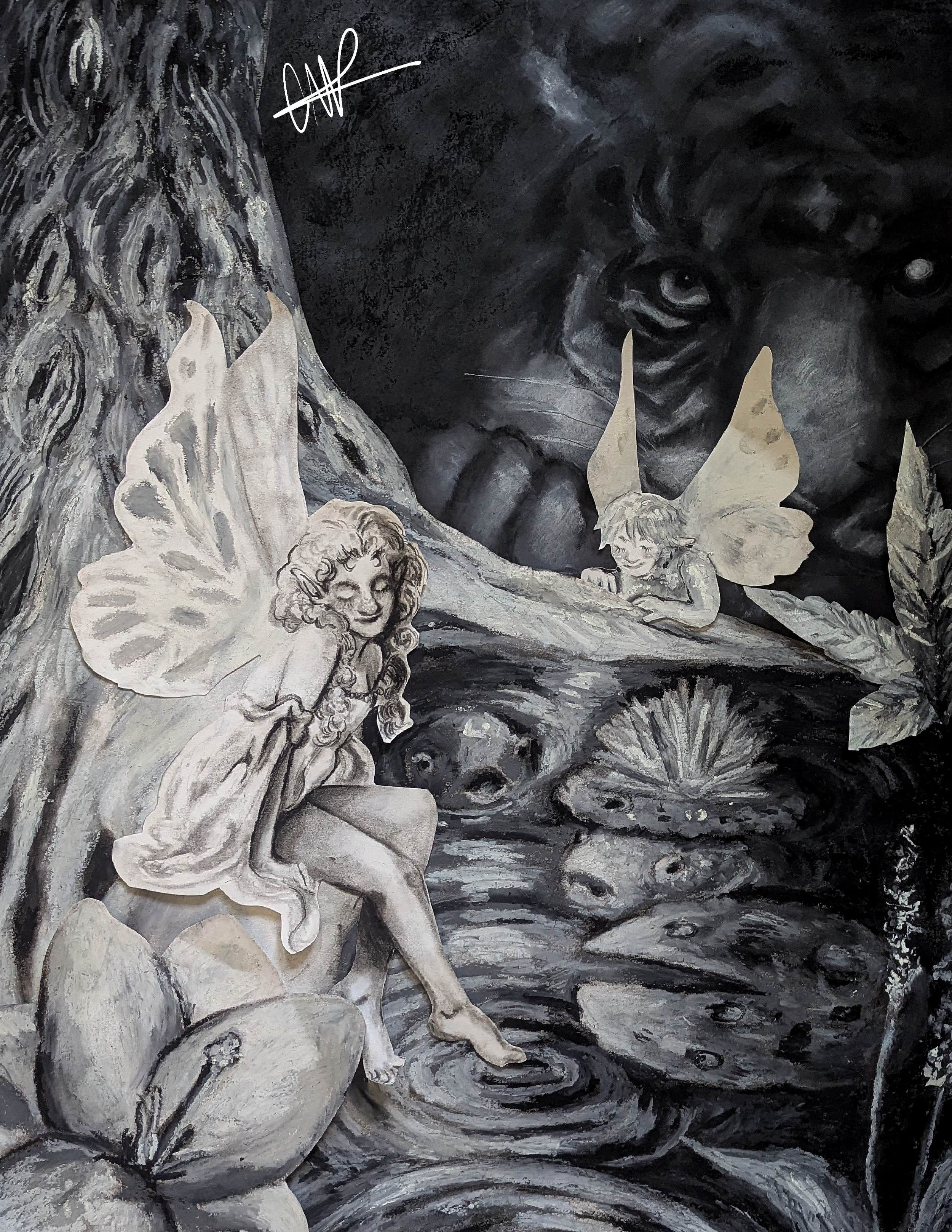 Tiger Fairy Pond Print