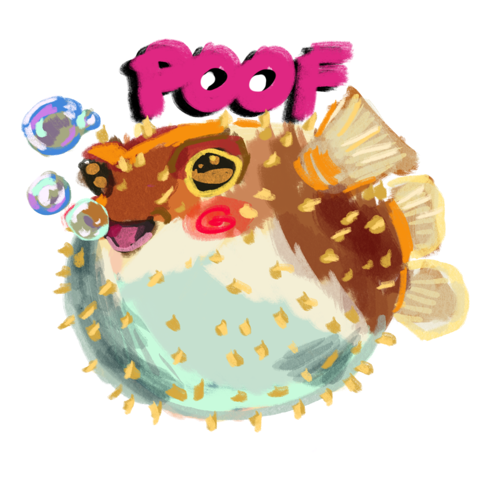Pufferfish Stickers :D