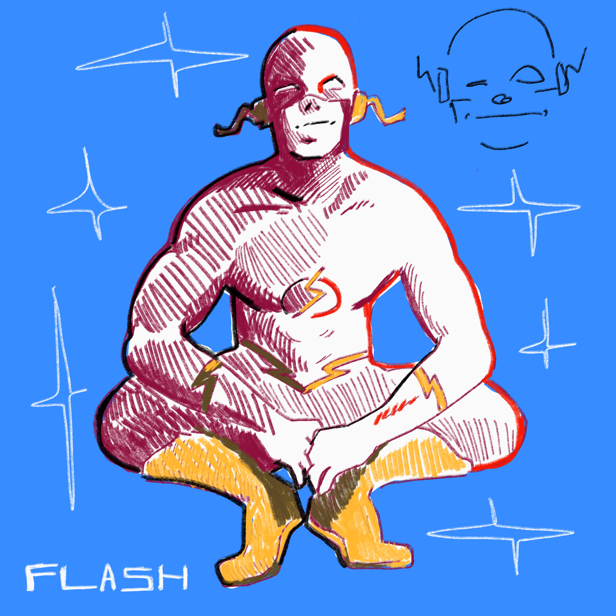 Flash Squat Print