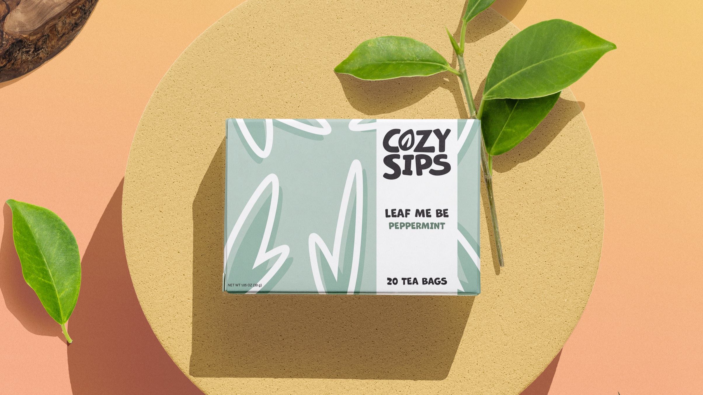 image of cozy sip's package design