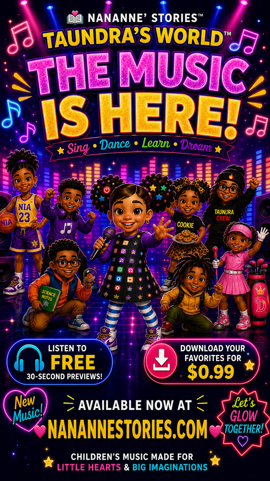 🎵 The Music Is Here! Welcome to Taundra’s World™ Music