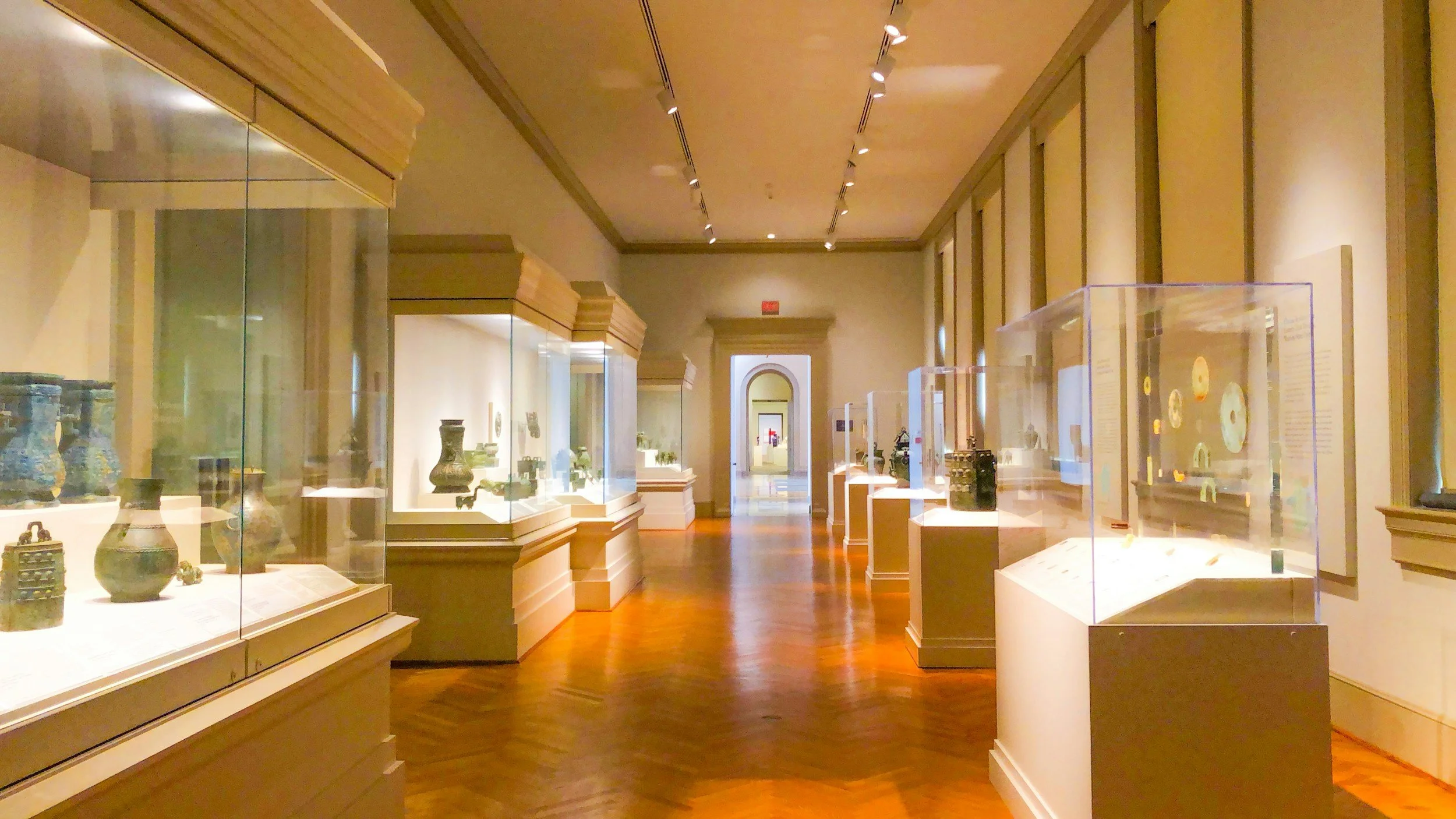 A high-end luxury jewelry and rare artifact boutique display under museum glass showcases representing scheduled personal property insurance for valuable collections in Virginia.