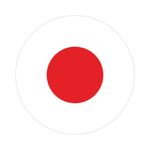 A stylized Iwo Jima flag design with a red circle in the center, surrounded by a white circle and black background.