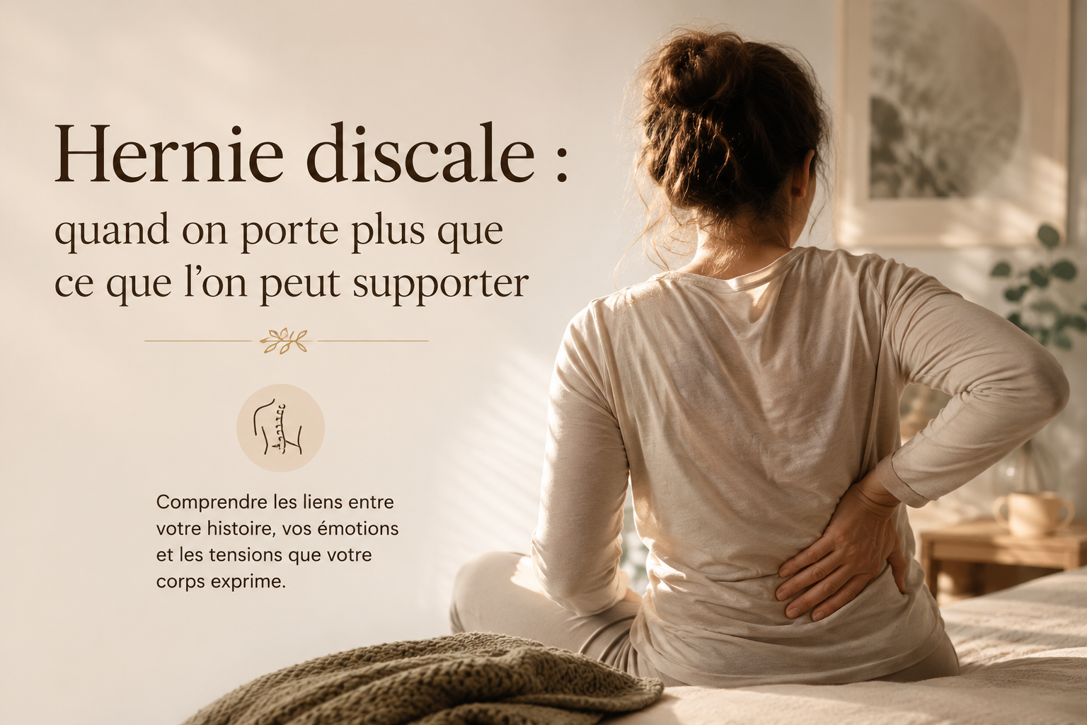 Hernie discale : quand on porte plus que ce que l'on peut supporter