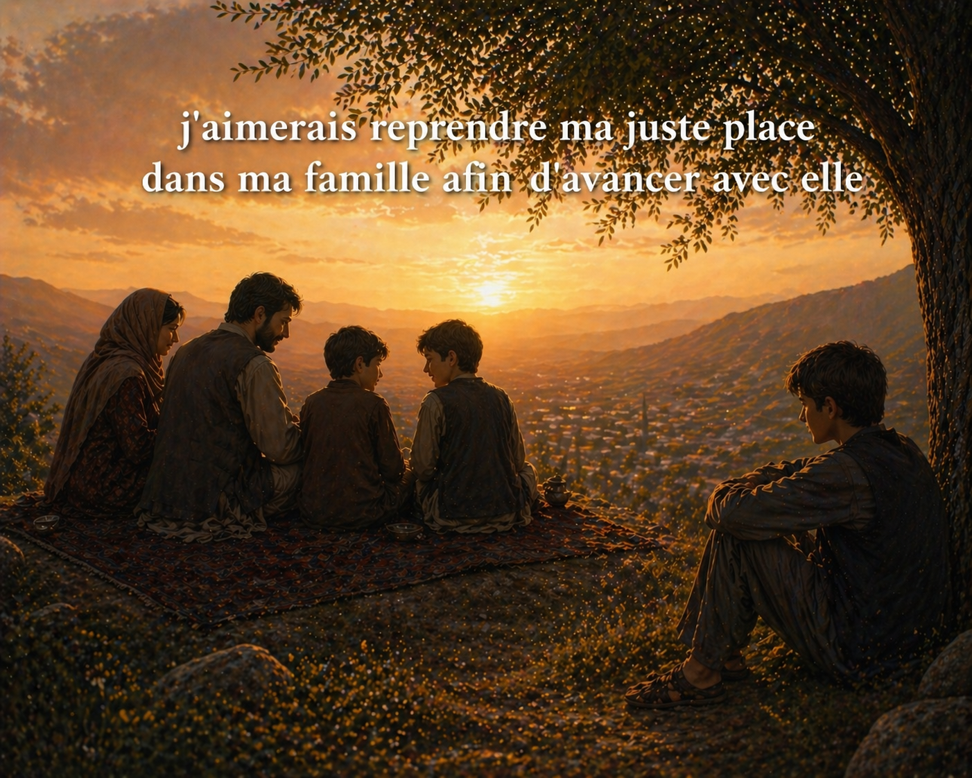 J'aimerais reprendre ma juste place dans ma famille afin d'avancer avec elle