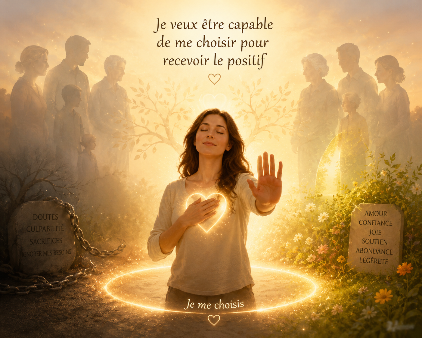 Je veux être capable de me choisir pour recevoir le positif