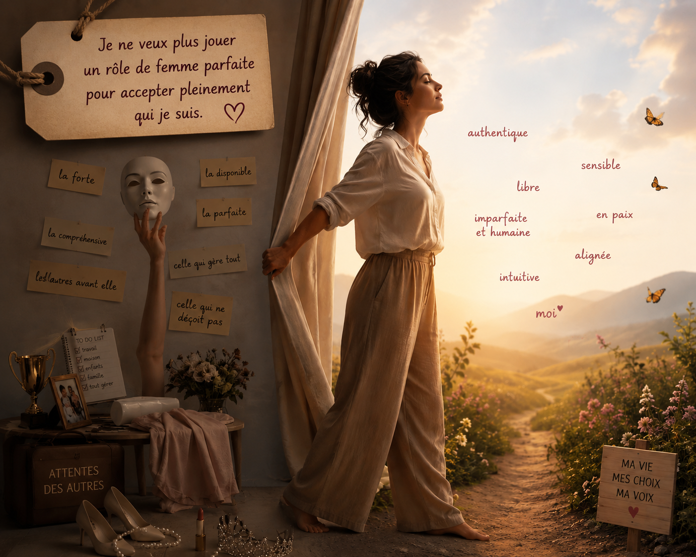 Je ne veux plus jouer un rôle de femme parfaite pour accepter pleinement qui je suis