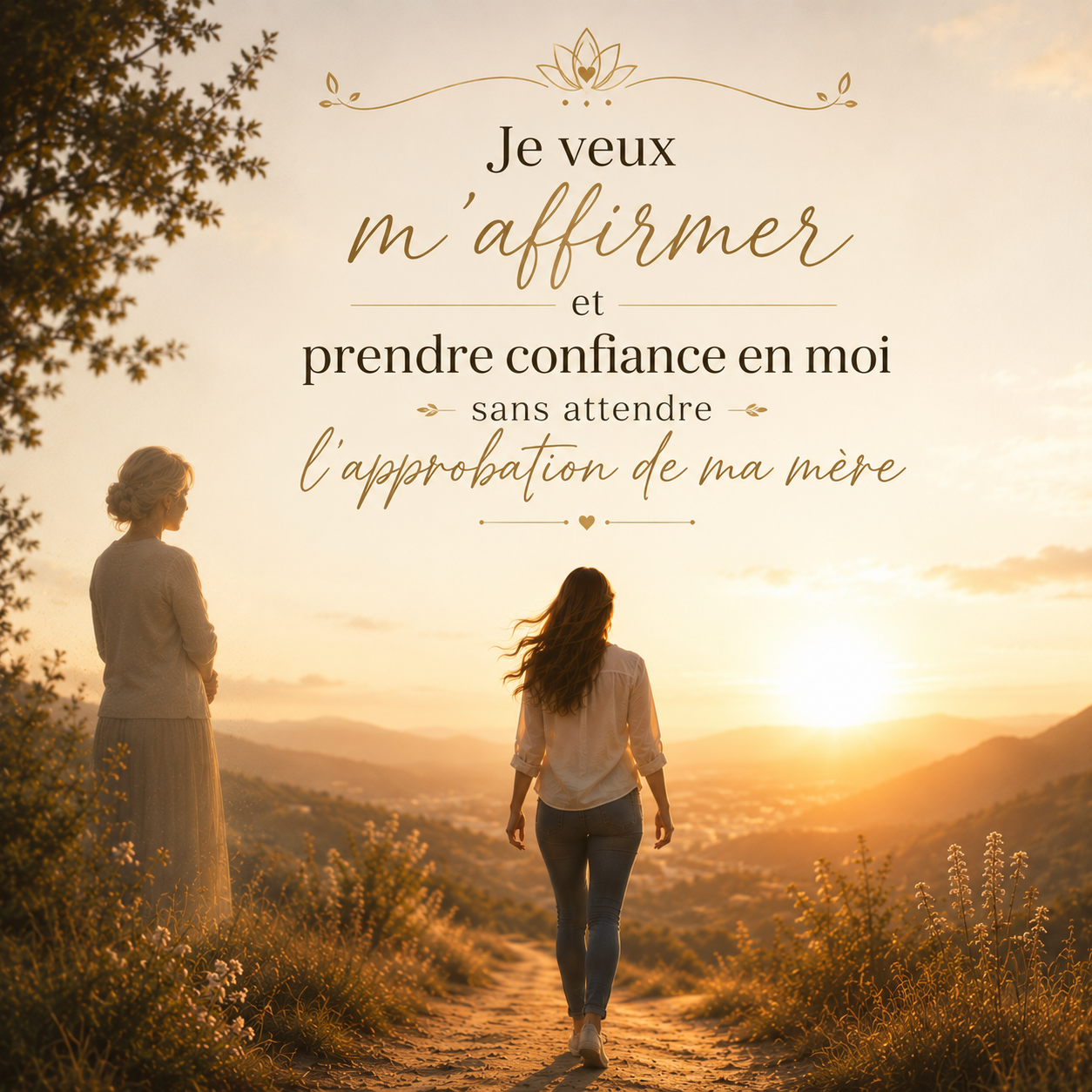 Je veux m'affirmer et prendre confiance en moi sans attendre l'approbation de ma mère