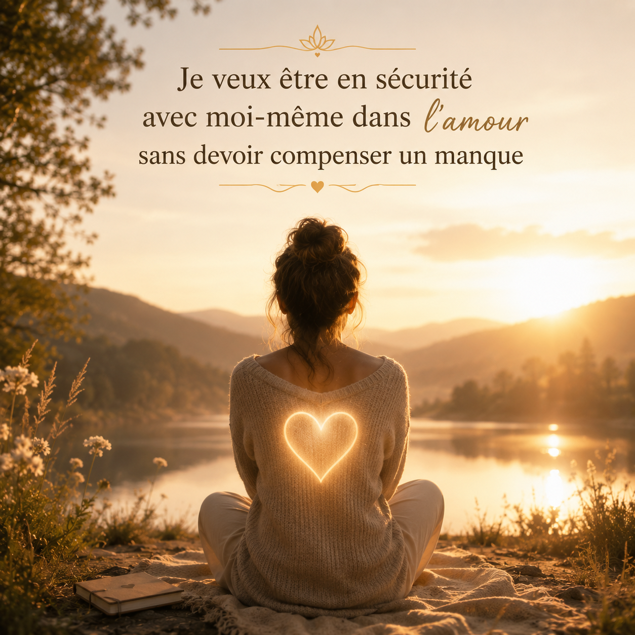 Je veux être en sécurité avec moi-même dans l'amour sans devoir compenser un manque