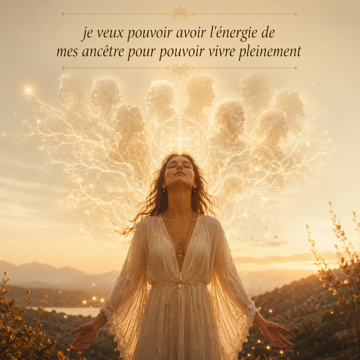 Je veux pouvoir avoir l'énergie de mes ancêtres pour pouvoir vivre pleinement