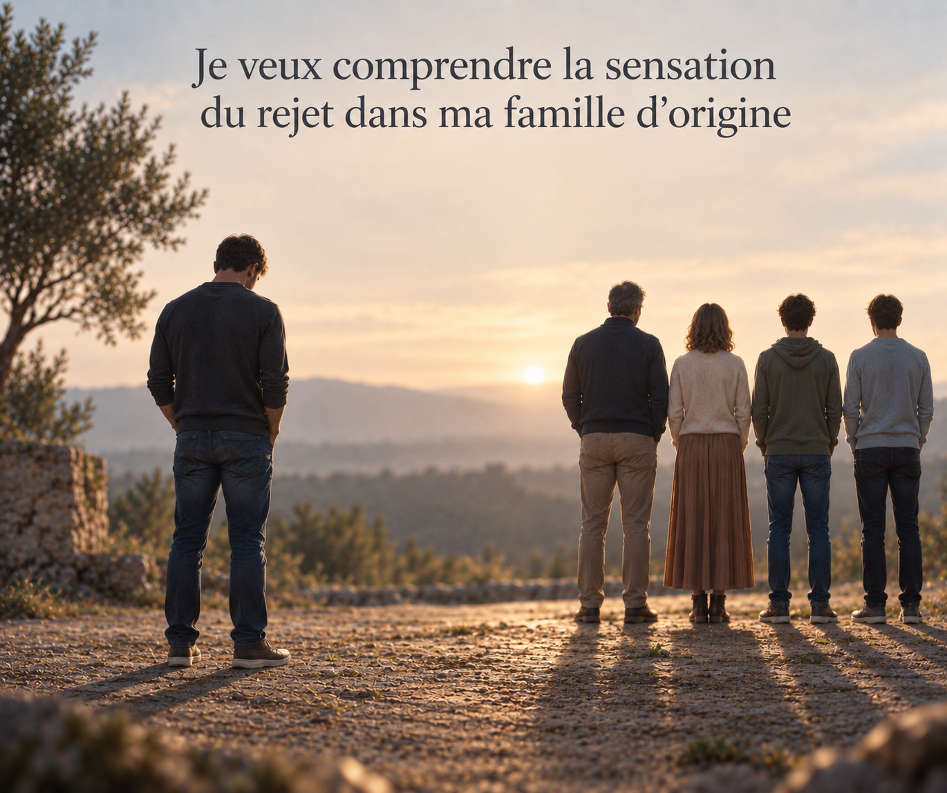 Je veux comprendre la sensation du rejet dans ma famille d’origine.