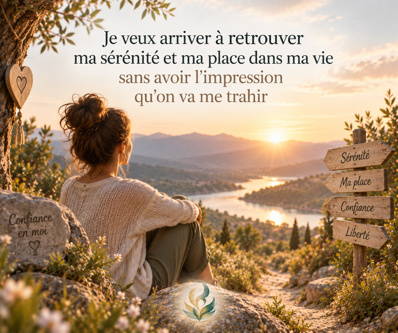 Je veux arriver à retrouver ma sérénité et ma place dans ma vie sans avoir l’impression qu’on va me trahir