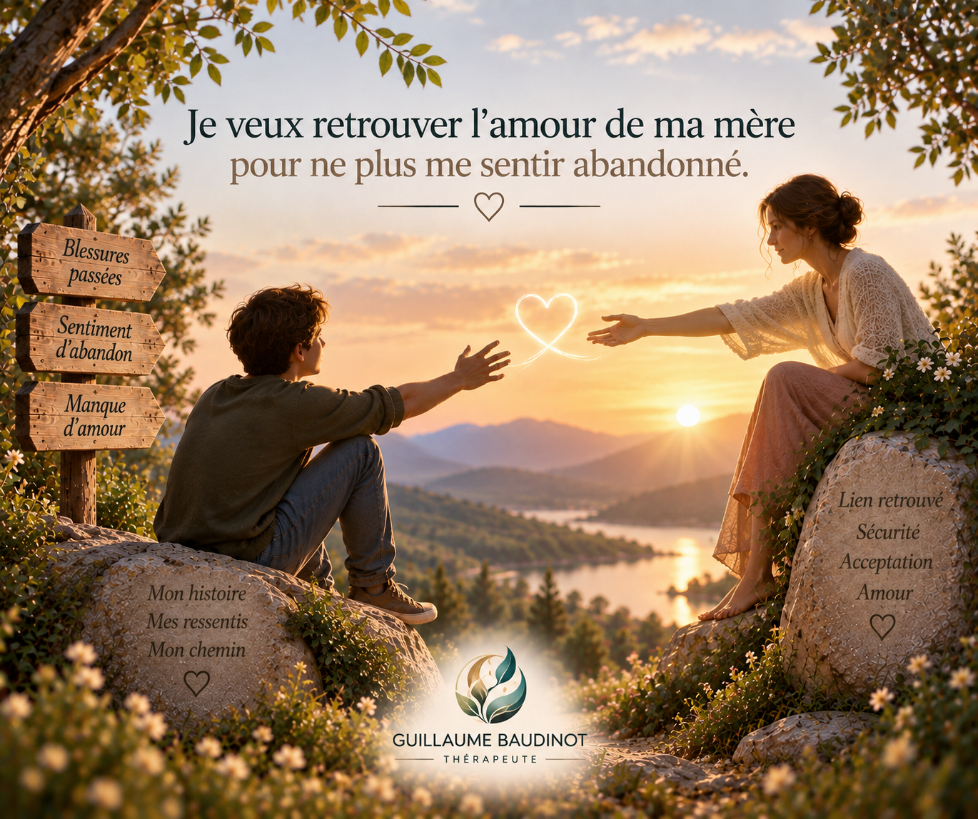 Je veux retrouver l’amour de ma mère pour ne plus me sentir abandonné.
