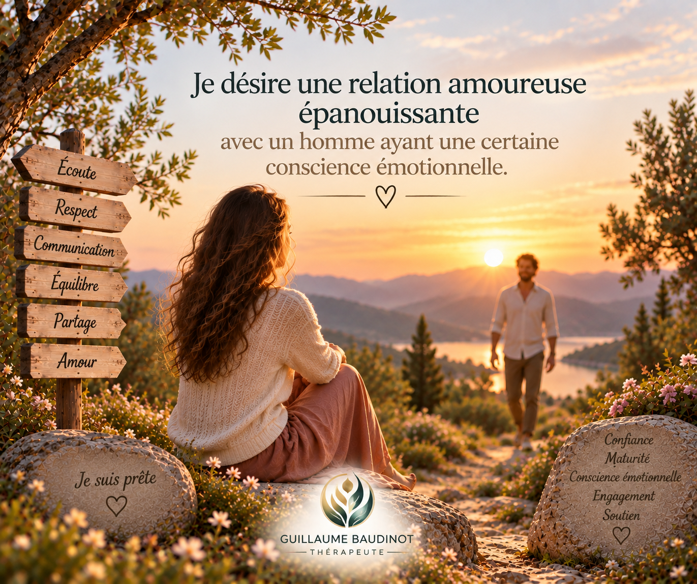 Je désire une relation amoureuse épanouissante avec un homme ayant une certaine conscience émotionnelle