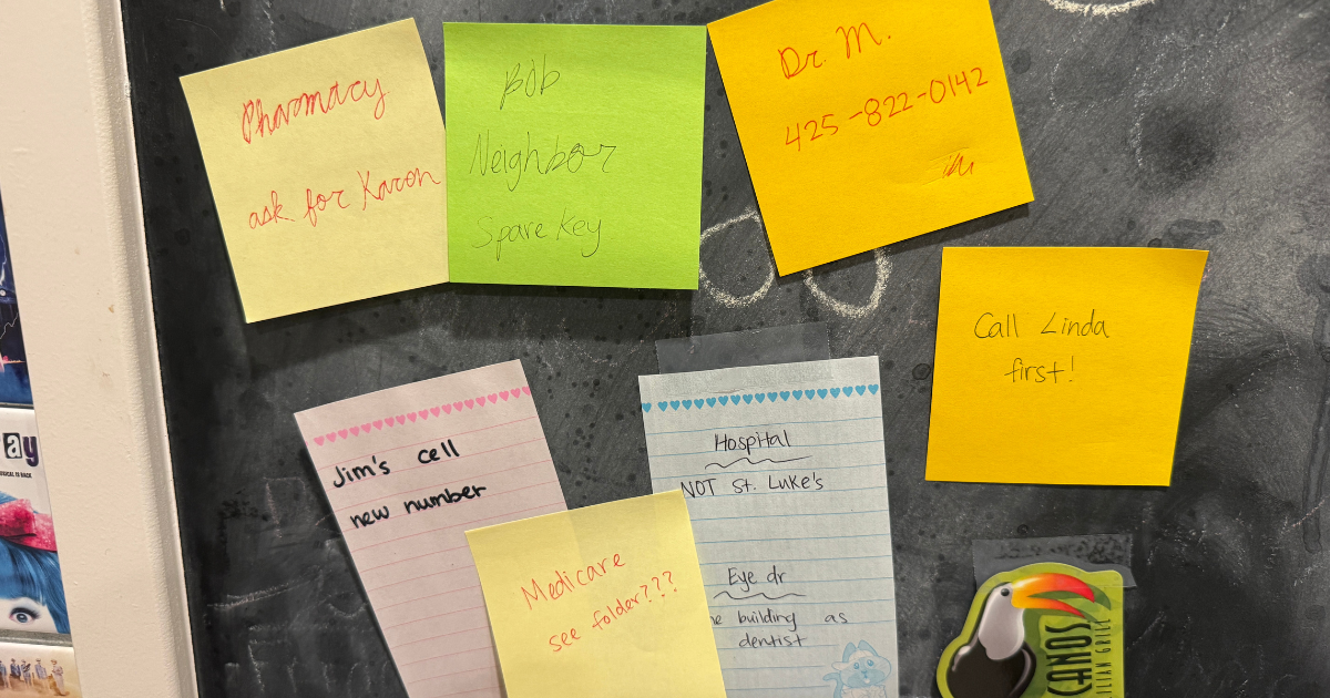 What to include in an emergency contact document for your parents