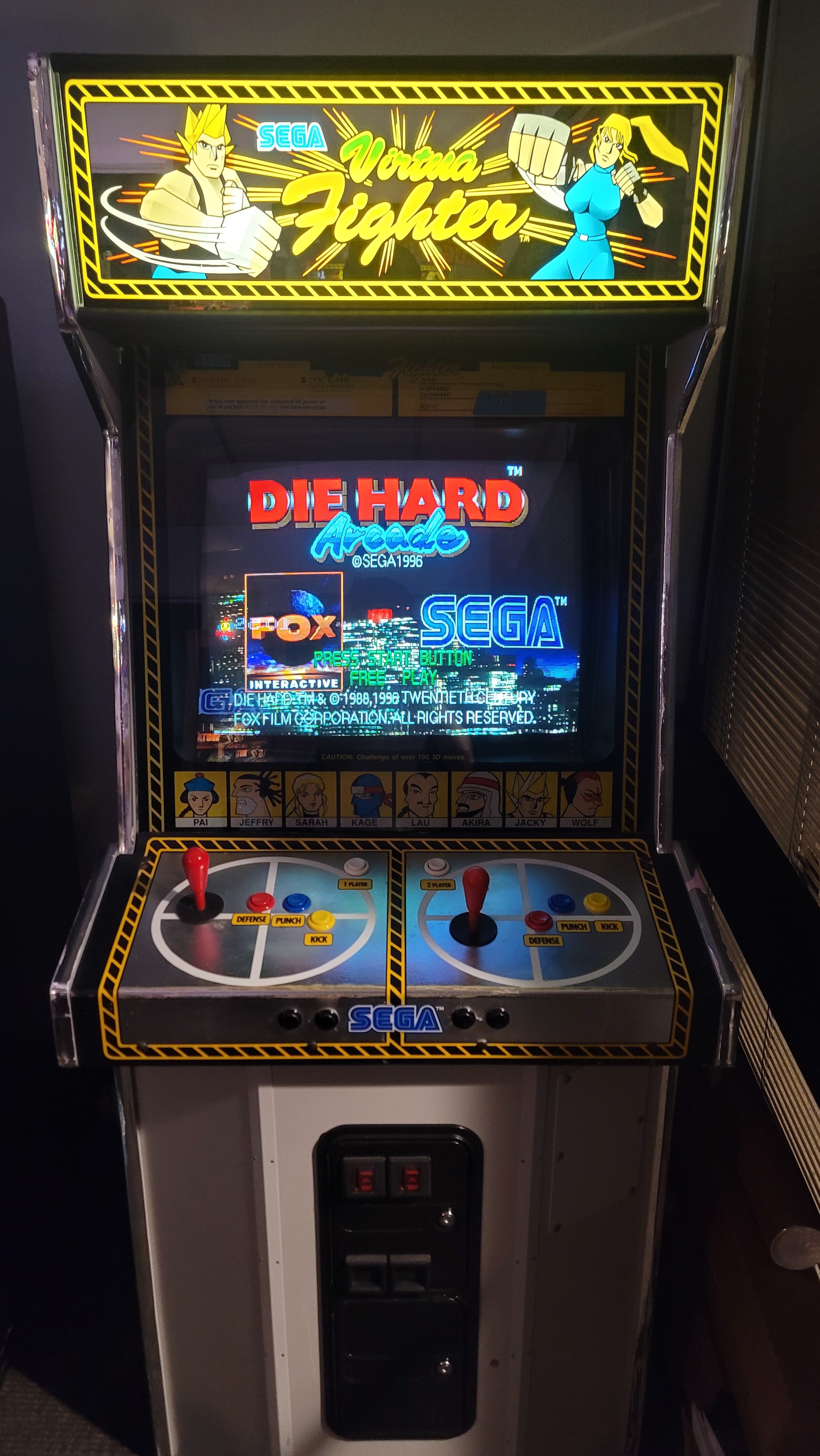 Our STV powered JAMMA VF cab. 