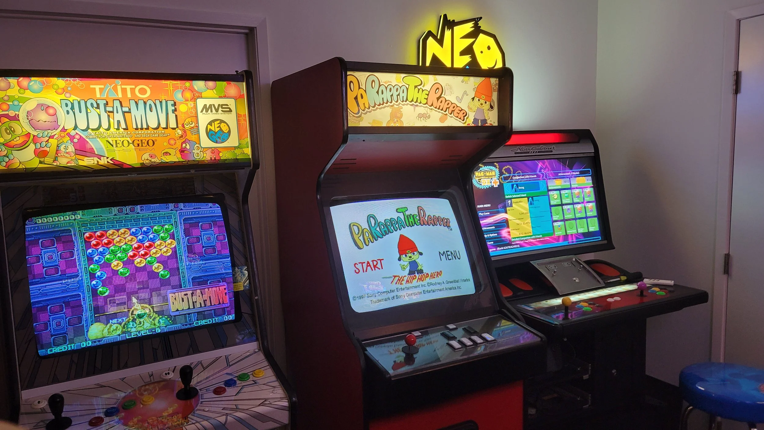 Yes we put Parappa into an Arcade machine. IT sorely needed bigger buttons. 