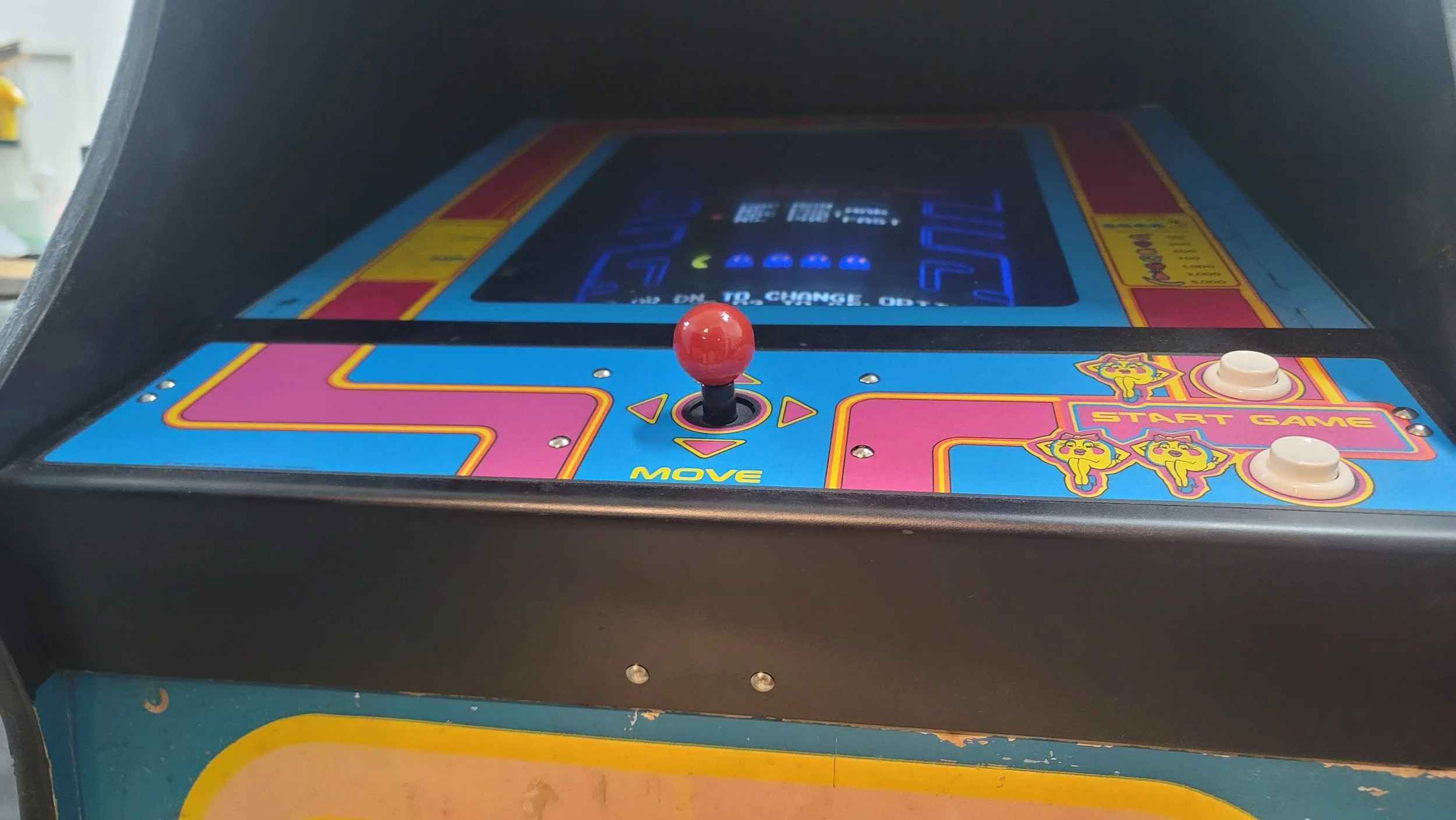 A recent Ms Pac we resto-modded and sold. 