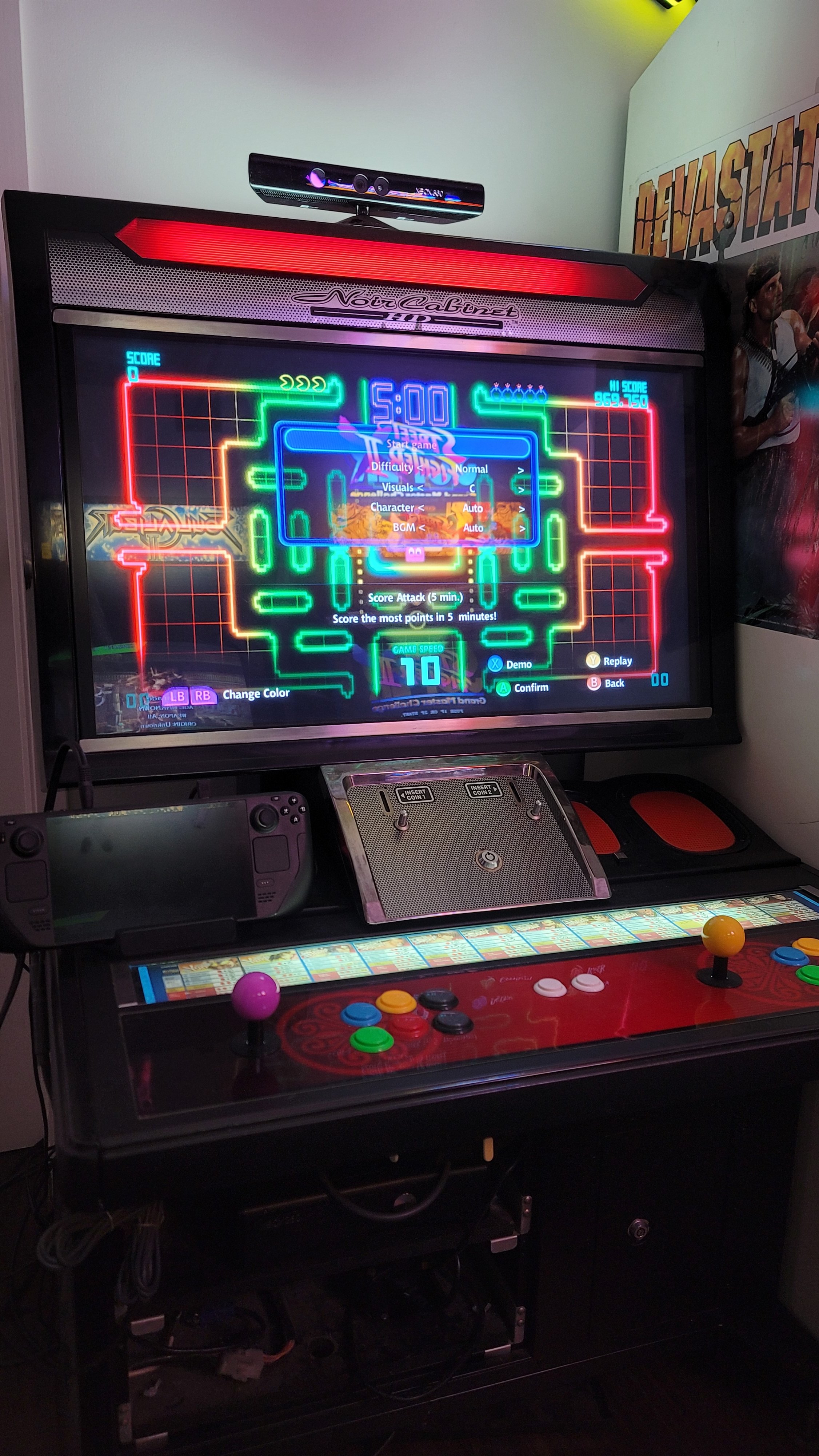 Pacman CE DX+ in our Namco Noir Clone the "CloNoir" 