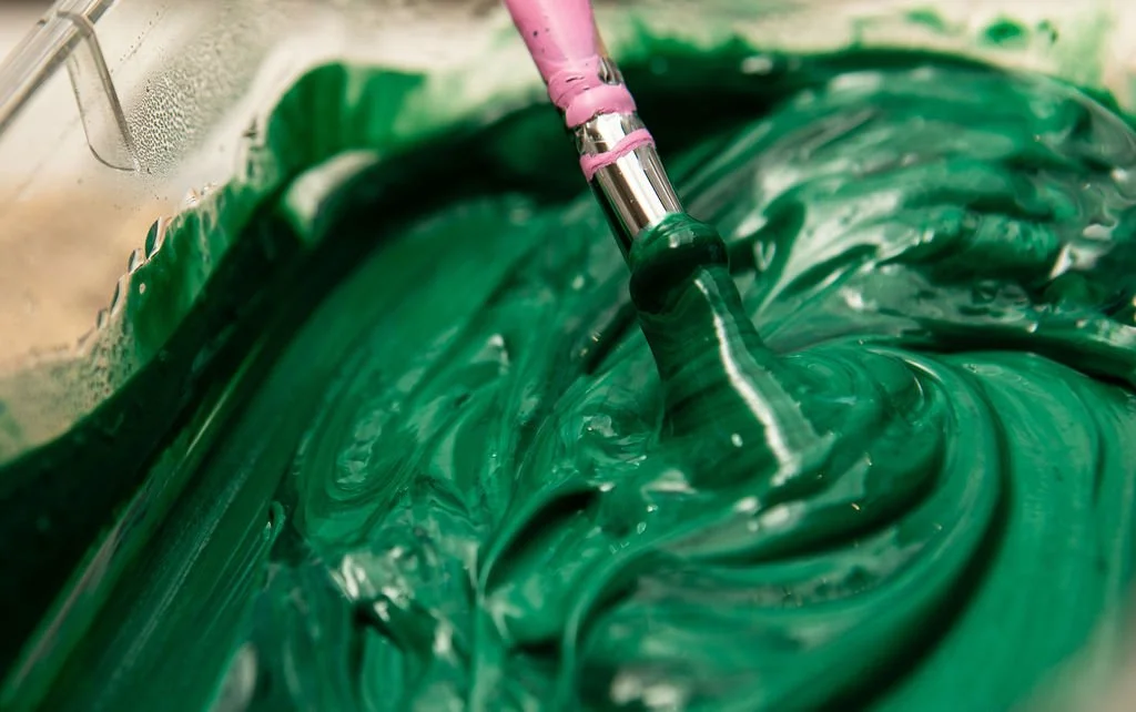 Glimpse into Amy Buckner Chowdhry's 'chaos' art process.