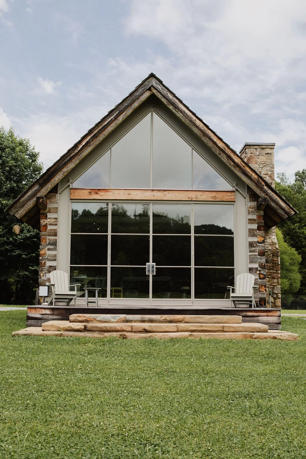 Amy Buckner Chowdhry's small chapel art studio on her family farm in Walland, TN. 