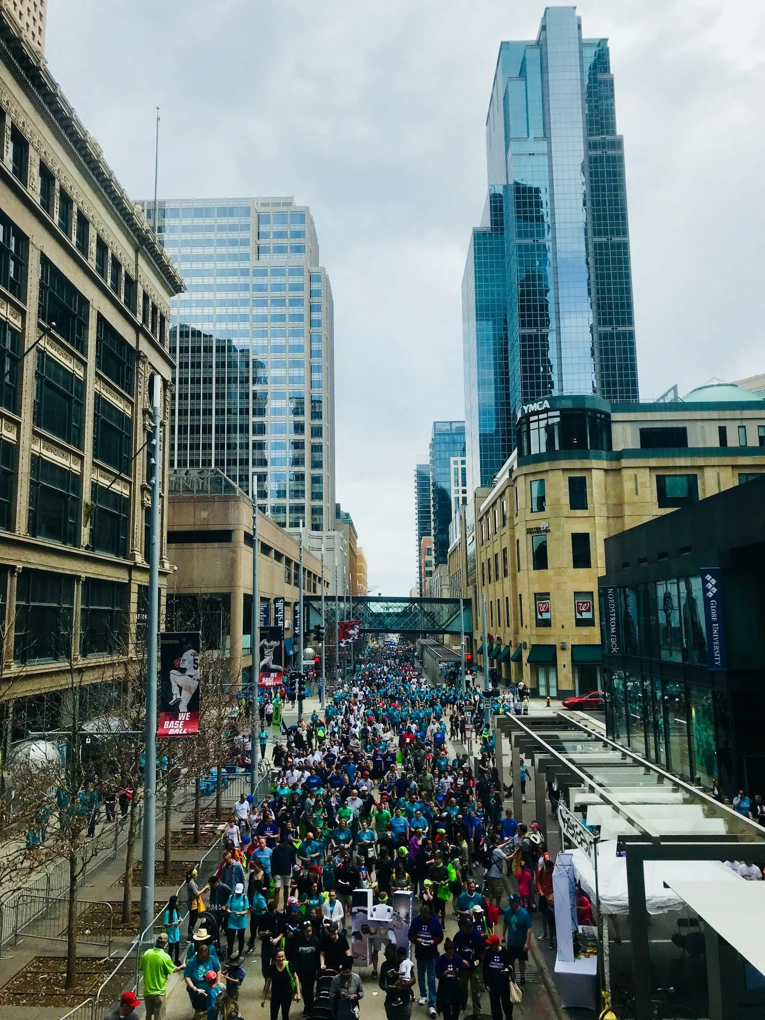 Minneapolis walking event for American Heart Association fundraiser demonstrating citywide logistics coordination and event operations