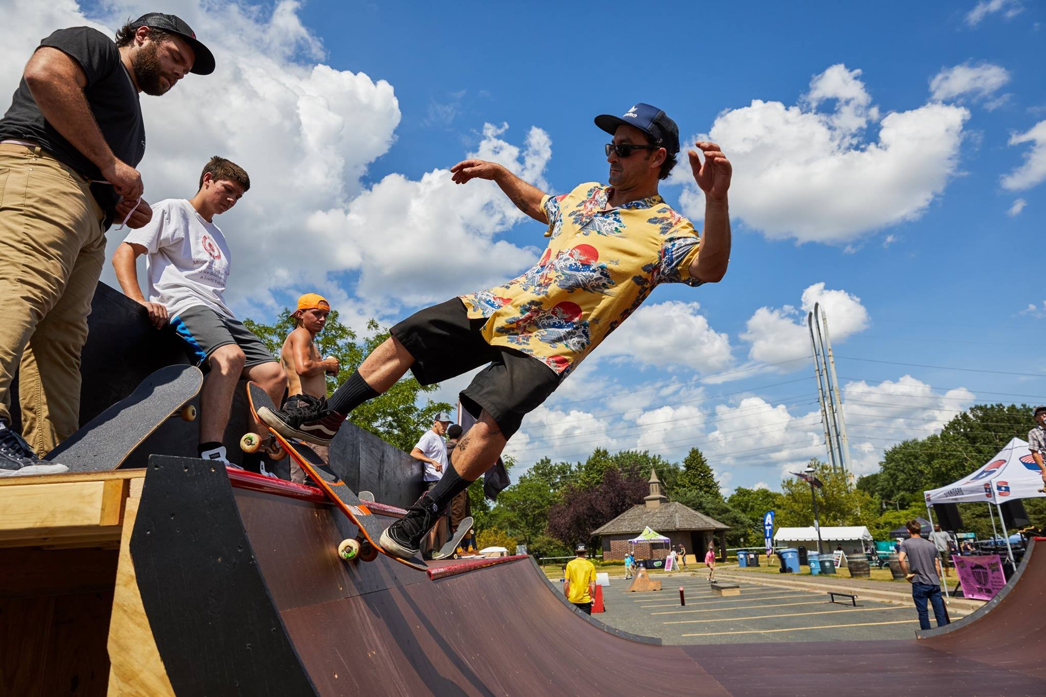 Experiential skateboarding activation at Minneapolis Aquatennial showcasing interactive public event entertainment