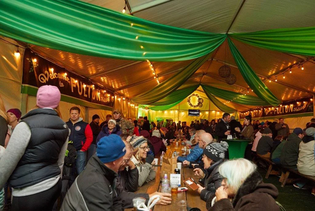 Immersive holiday event experience featuring experiential entertainment and seasonal event activation design