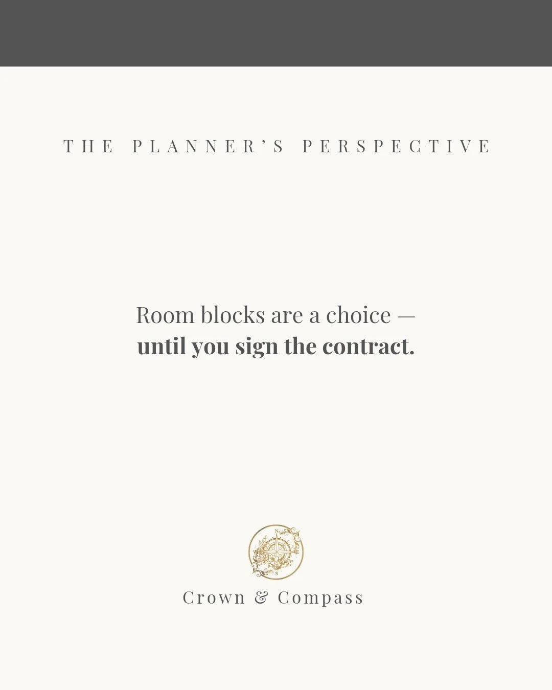 Room blocks are often misunderstood because they&rsquo;re treated as a flexible part of planning.

In reality, once they&rsquo;re agreed and written into your contract, they become a committed room allocation.

That means the responsibility for those