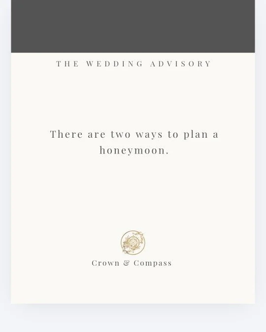 There are two ways to plan a honeymoon.

Most couples think they&rsquo;re choosing a destination.
What they&rsquo;re actually choosing is how that trip is put together.

One approach is simple.
One is structured.

Both can work.
But they don&rsquo;t 