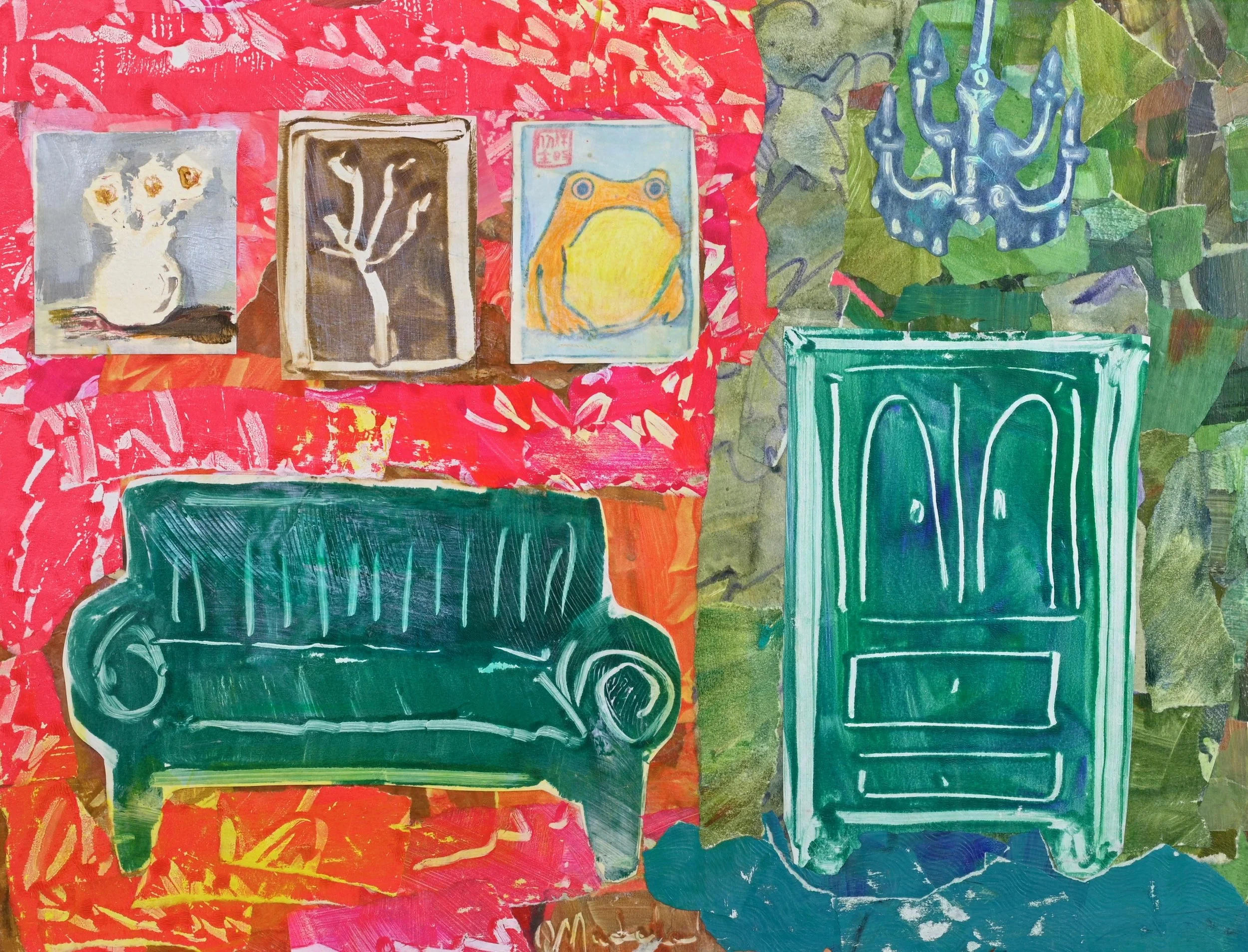 Honoring Matsumoto I  (Collage on Canvas)