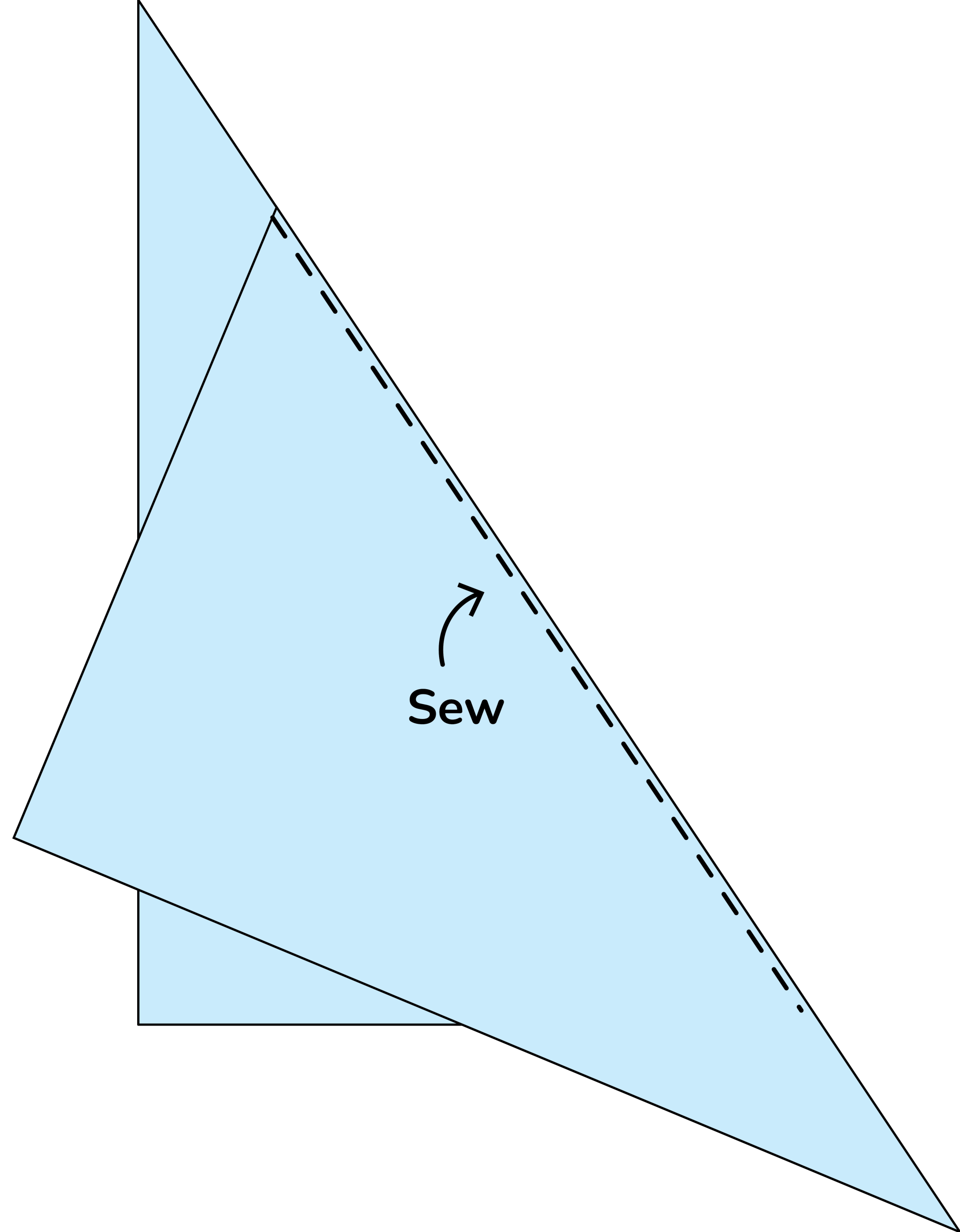 Diagonal Pieced Backing Hack