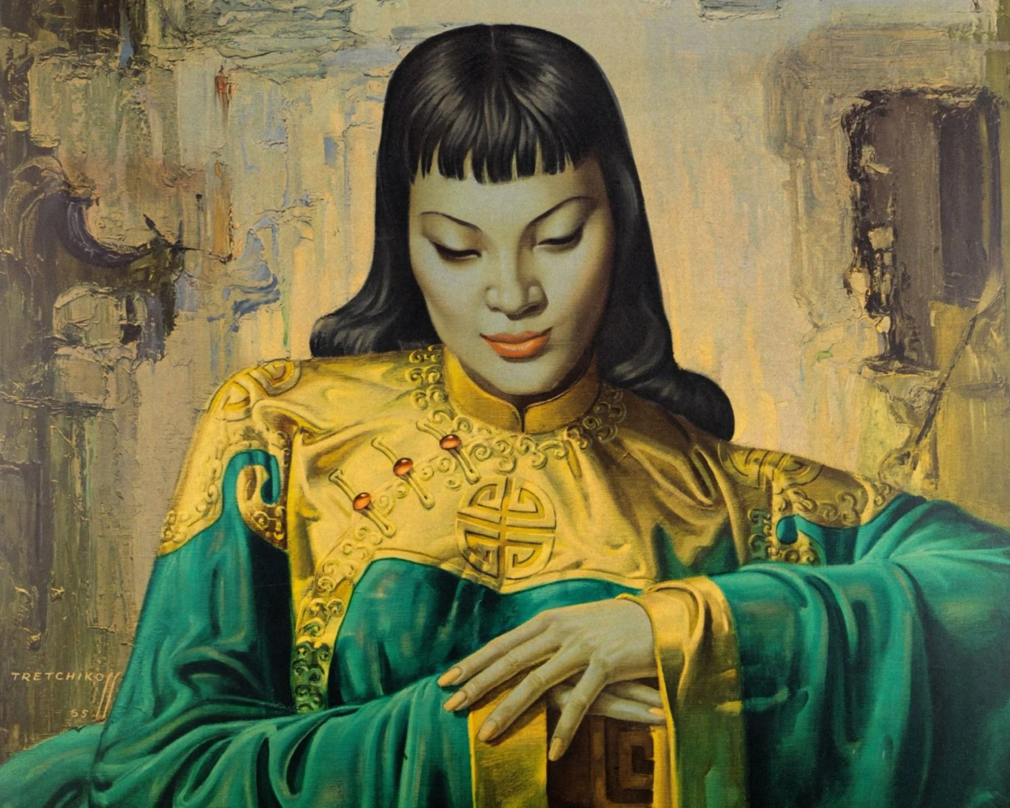 Lady of the Orient - Vladimir Tretchikoff Vintage Print
