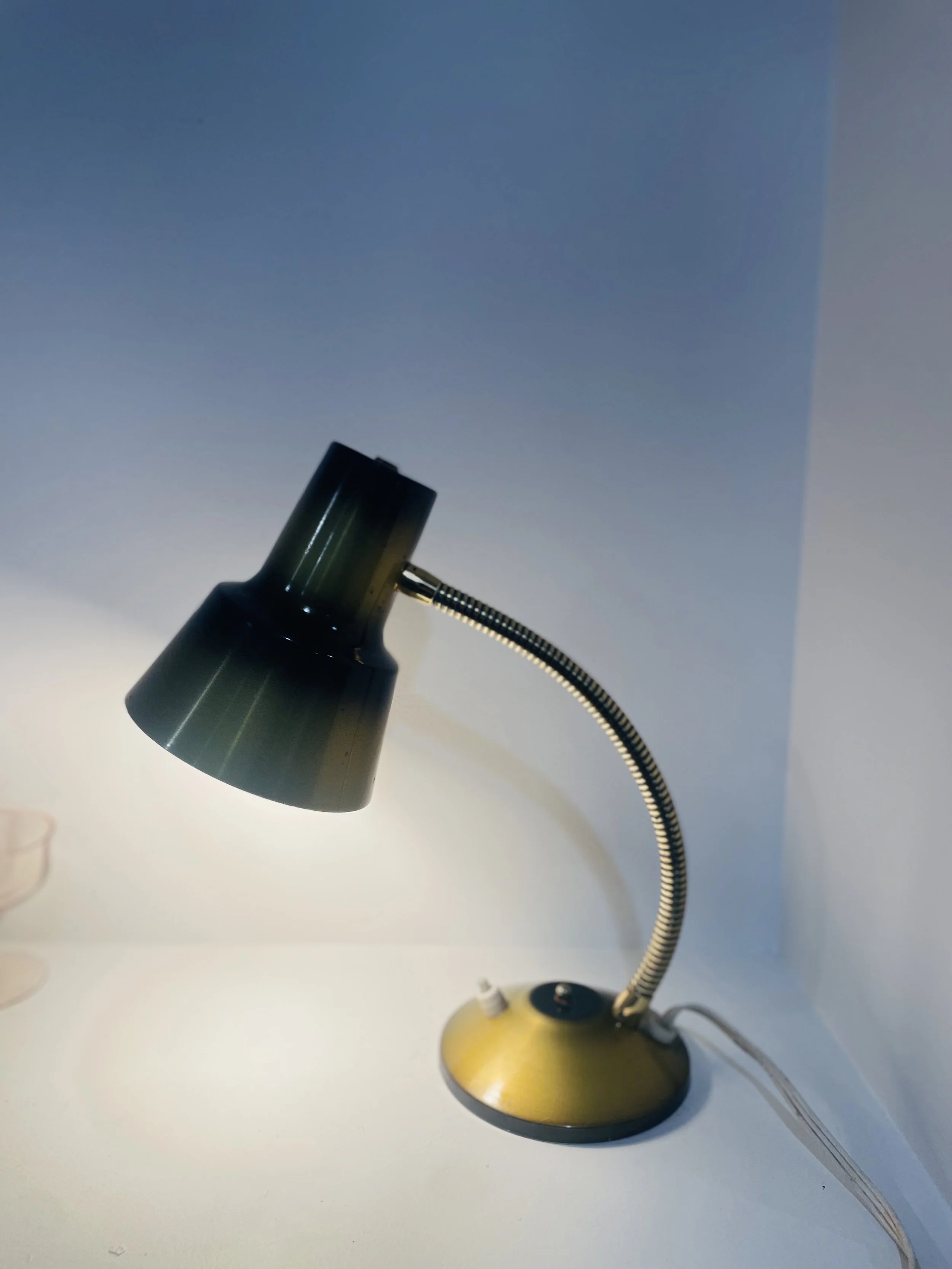 1970s Metal Gooseneck Lamp