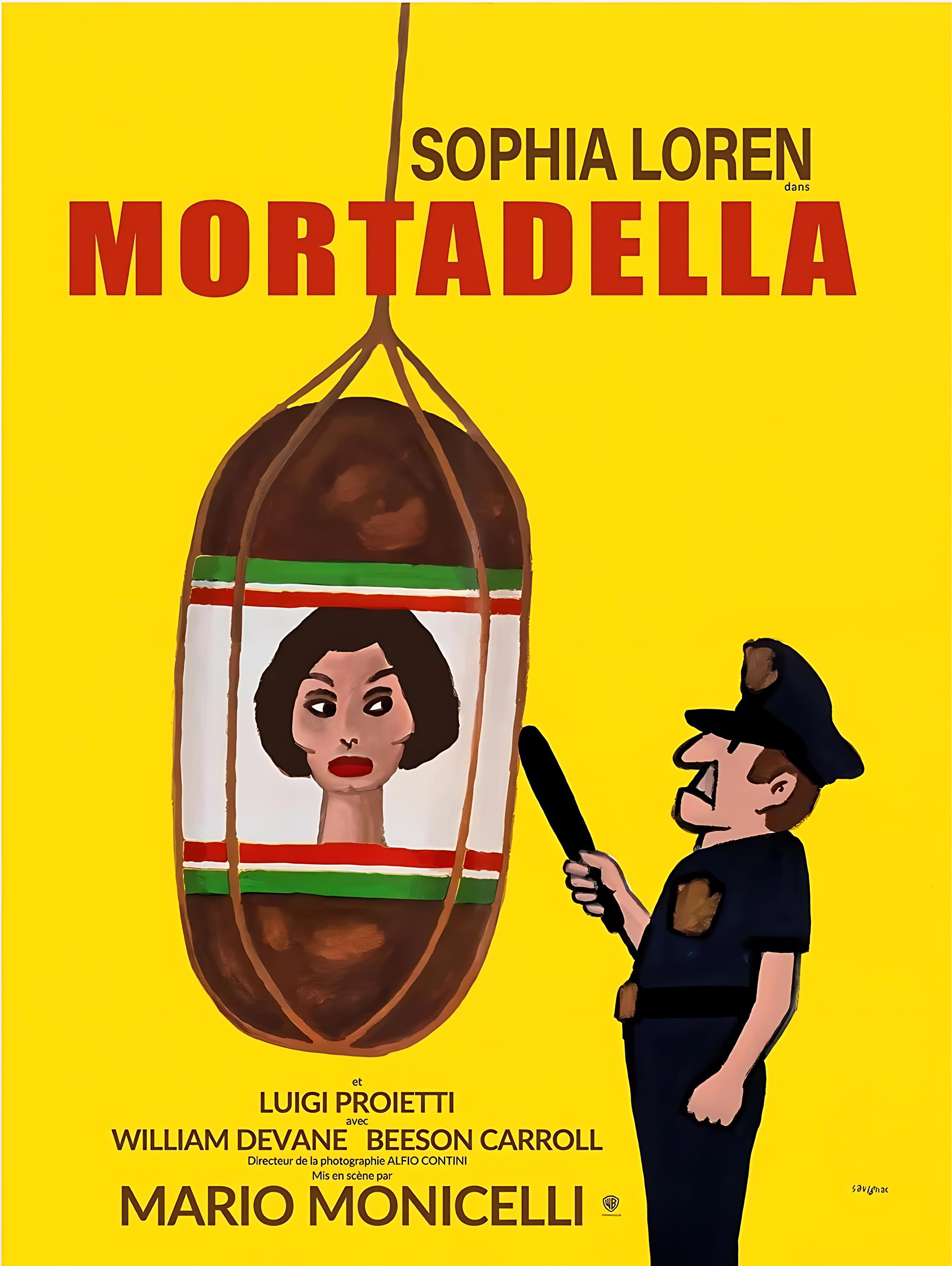 Vintage Mortadella - Sophia Loren Movie Poster Print