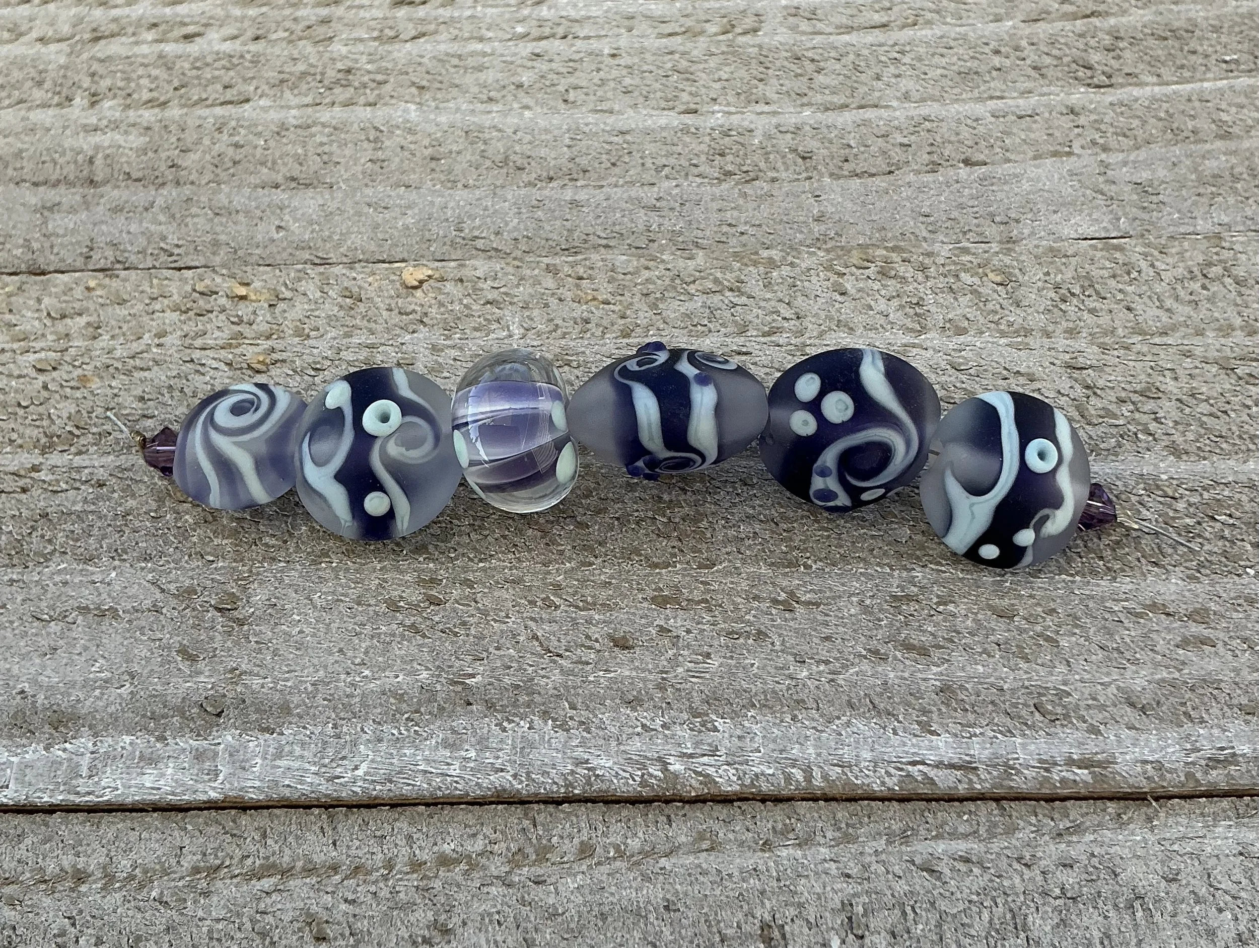 Twilight Whimsy Lampwork Bead Set