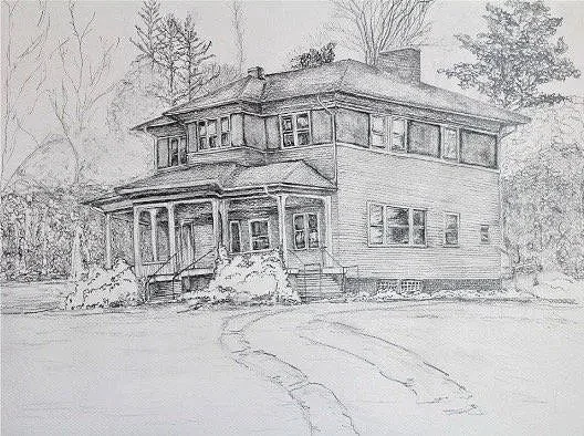 Quaker Meeting in Asheville. Private Collection.