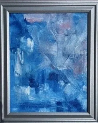 'Angels Among Us'  8"x10" oil, framed. Available. 