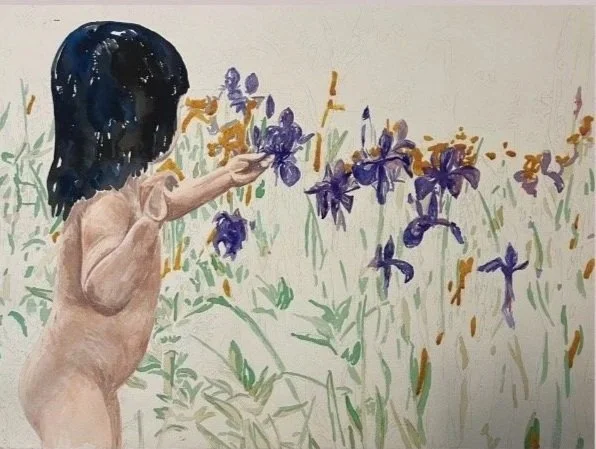 'Grace' watercolor. Private collection.

