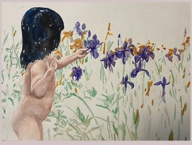 'Grace' watercolor. Private collection.
