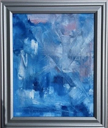 'Angels Among Us'  8"x10" oil, framed. Available. 