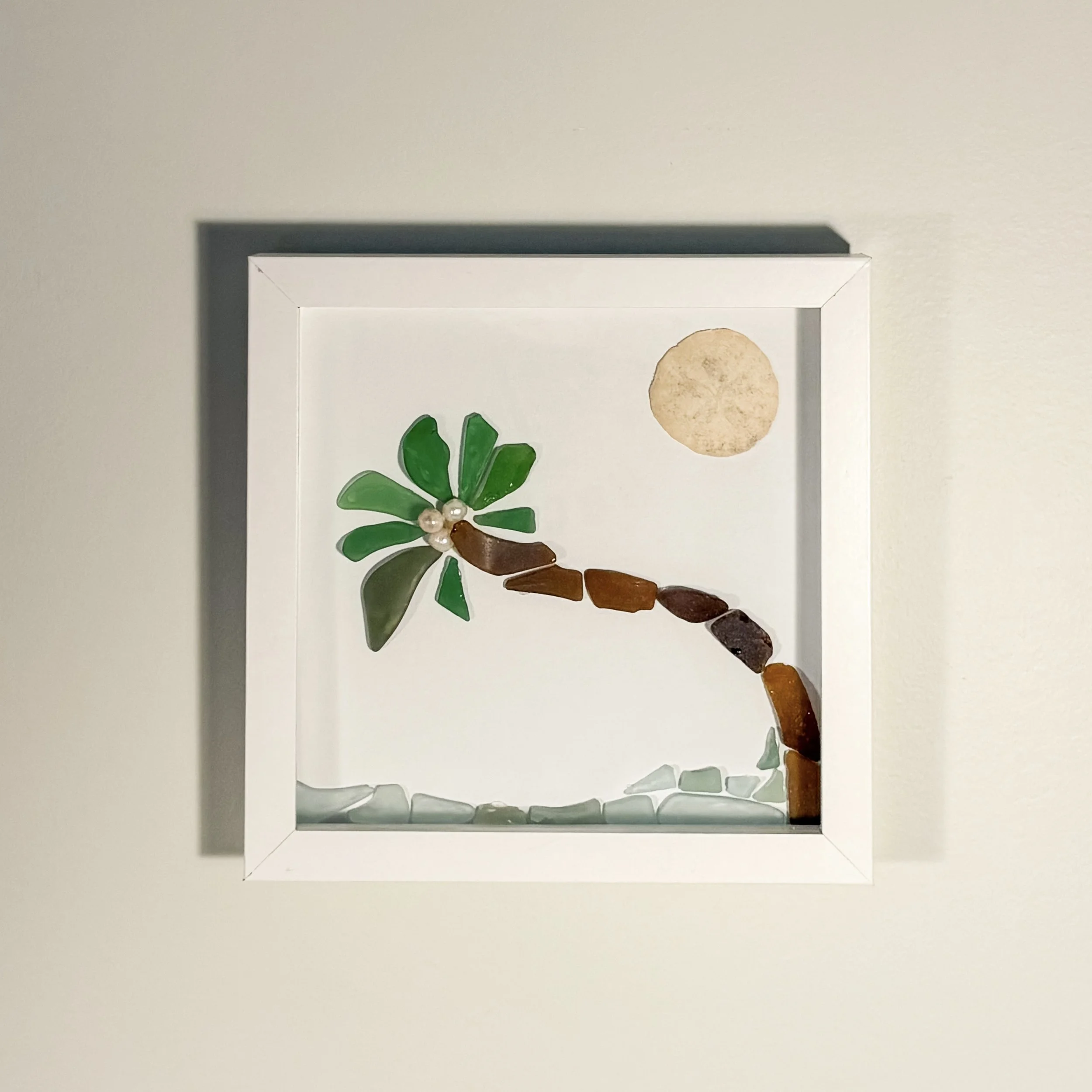 Palm Tree Sea Glass Mosaic