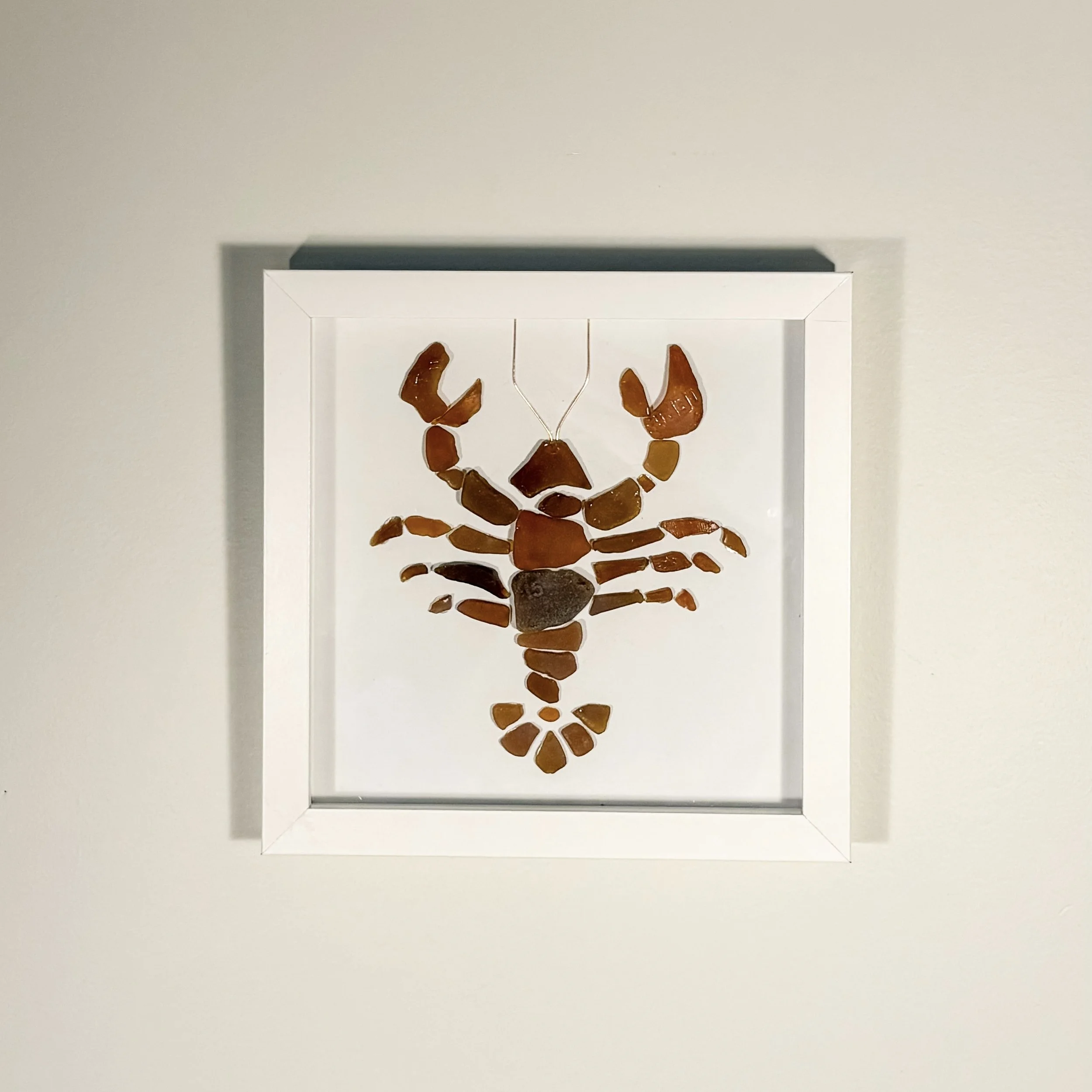 Lobster Sea Glass Mosaic