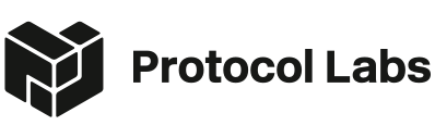 Protocol Labs logo with a cube graphic and text