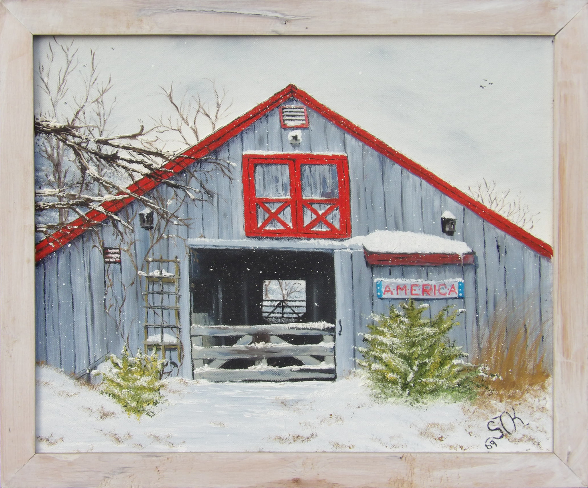 Winter Barn