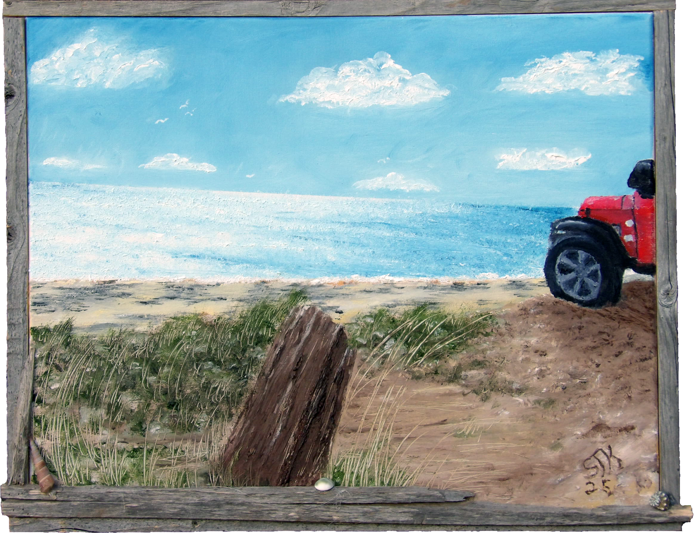 Jeep at the Beach