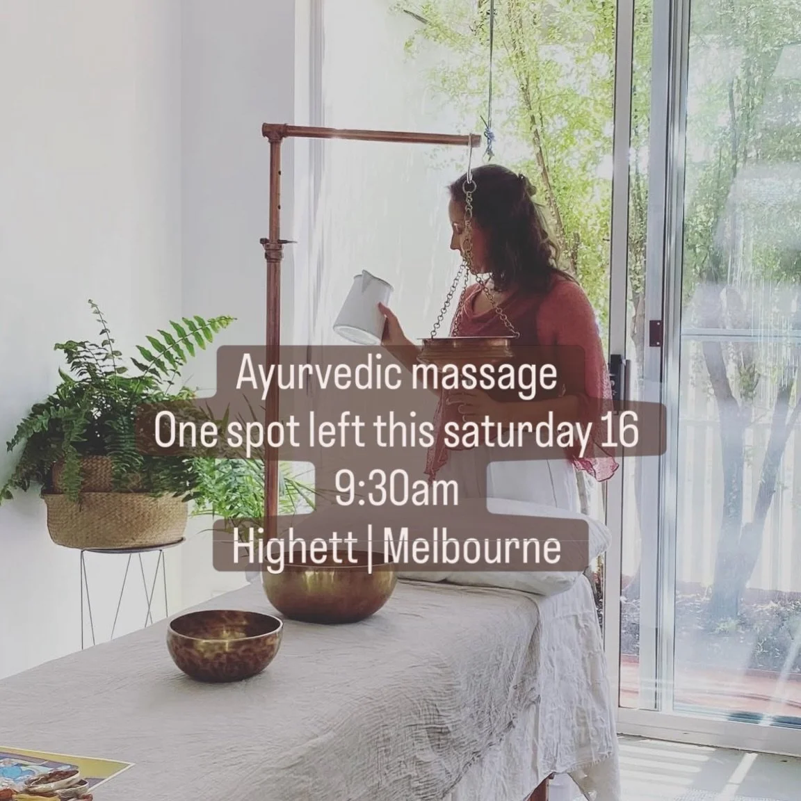 💫Psst - one spot left for  Ayurvedic Massage this Saturday May 16 @ 9:30am.
Your body already knows if it needs it😉
take this as a sign, send me a DM to book 💫
Highett Melbourne studio for women. 

#ayurvedamelbourne #ayurvedicmassagemelbourne #ab