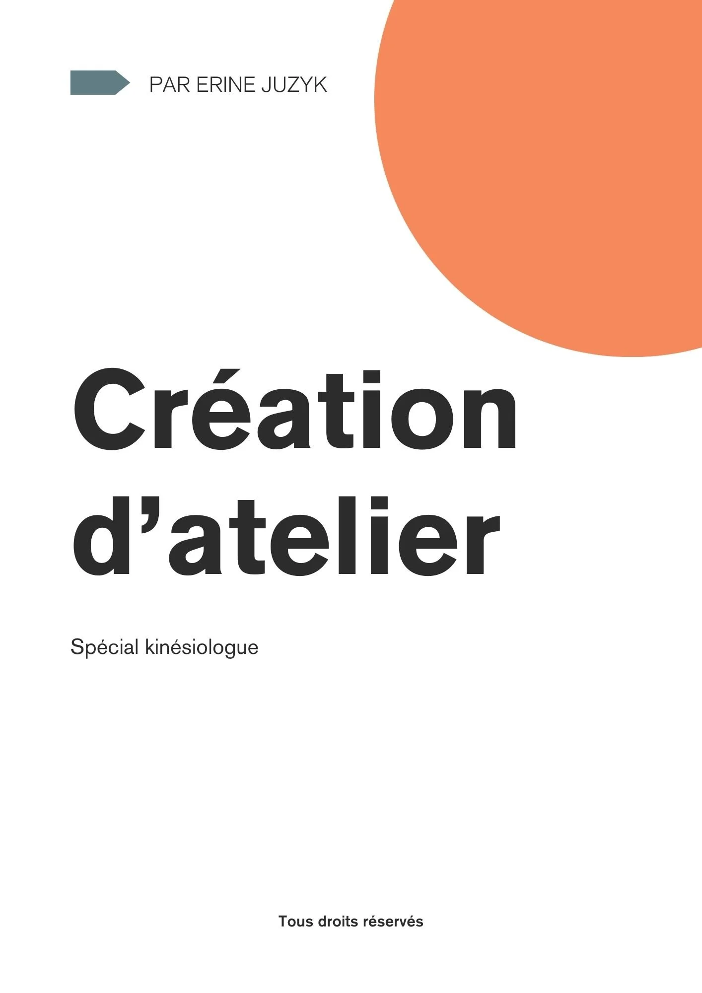 Créer et animer son propre atelier
