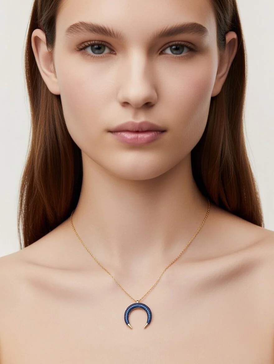 Jason Lucky Charm Necklace blue